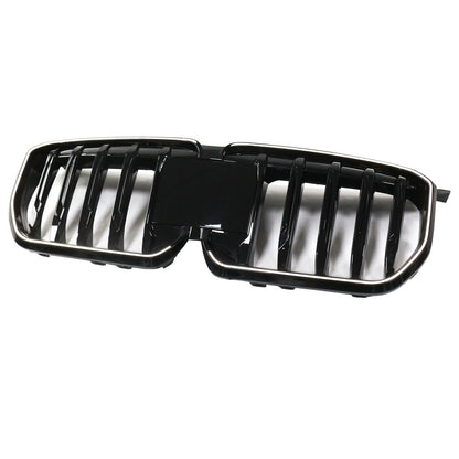 2023-2024 BMW X1 U11 U12 Gloss Black Front Bumper Kidney Grille — Large Set