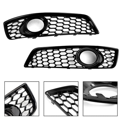 2009-2013 Audi A3 8P Standard Version Honeycomb Front Bumper Fog Light Grill Cover