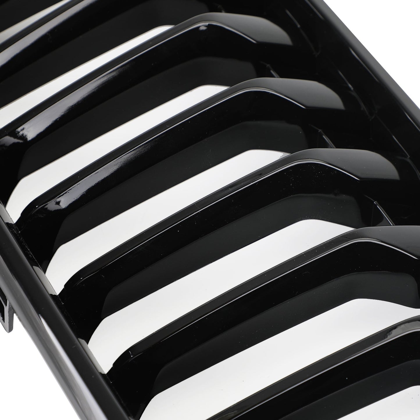 2018-2021 BMW X2 F39 Gloss Black Front Bumper Kidney Grille — Pair (51712455246 / 51712455247)