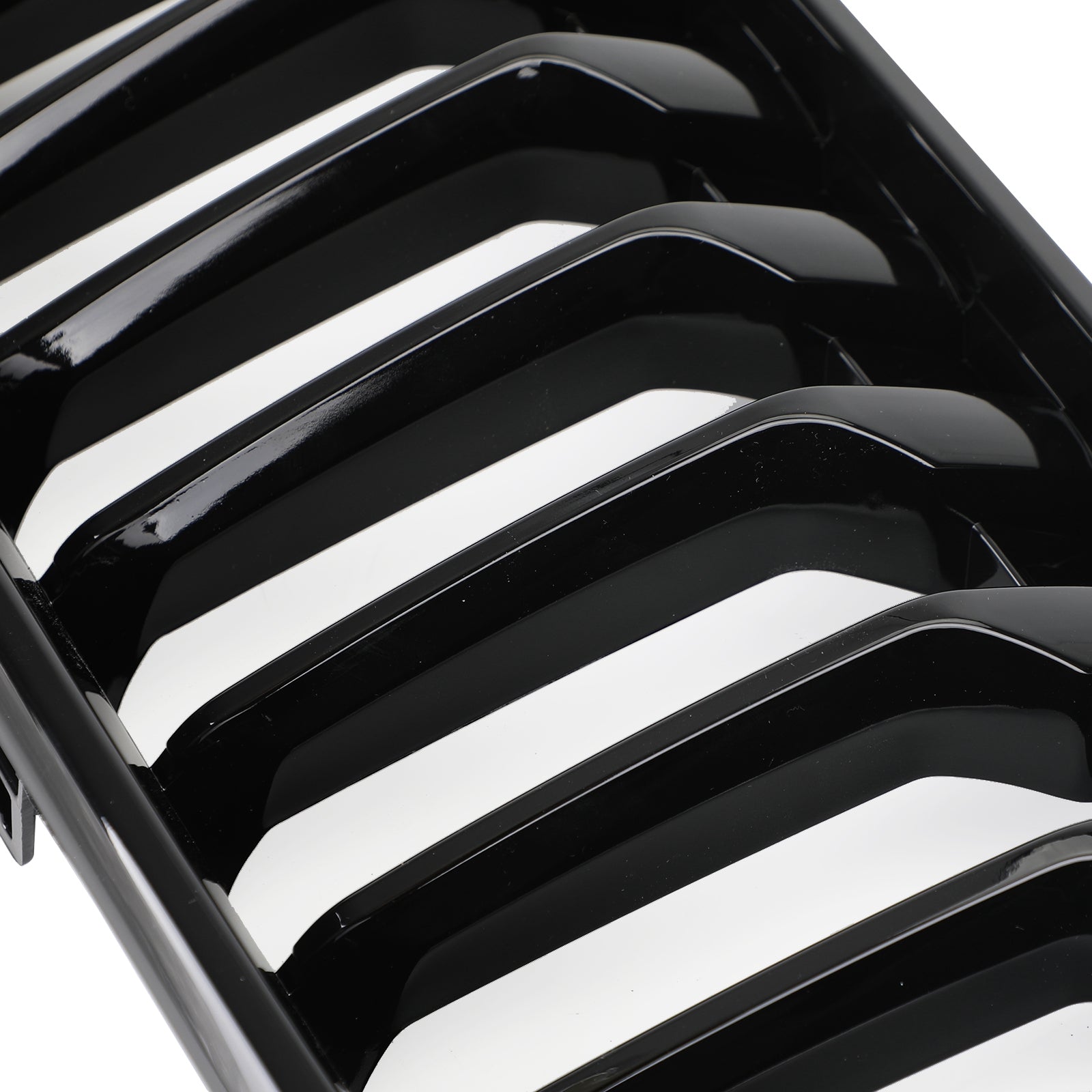 2018-2021 BMW X2 F39 Gloss Black Front Bumper Kidney Grille — Pair (51712455246 / 51712455247)