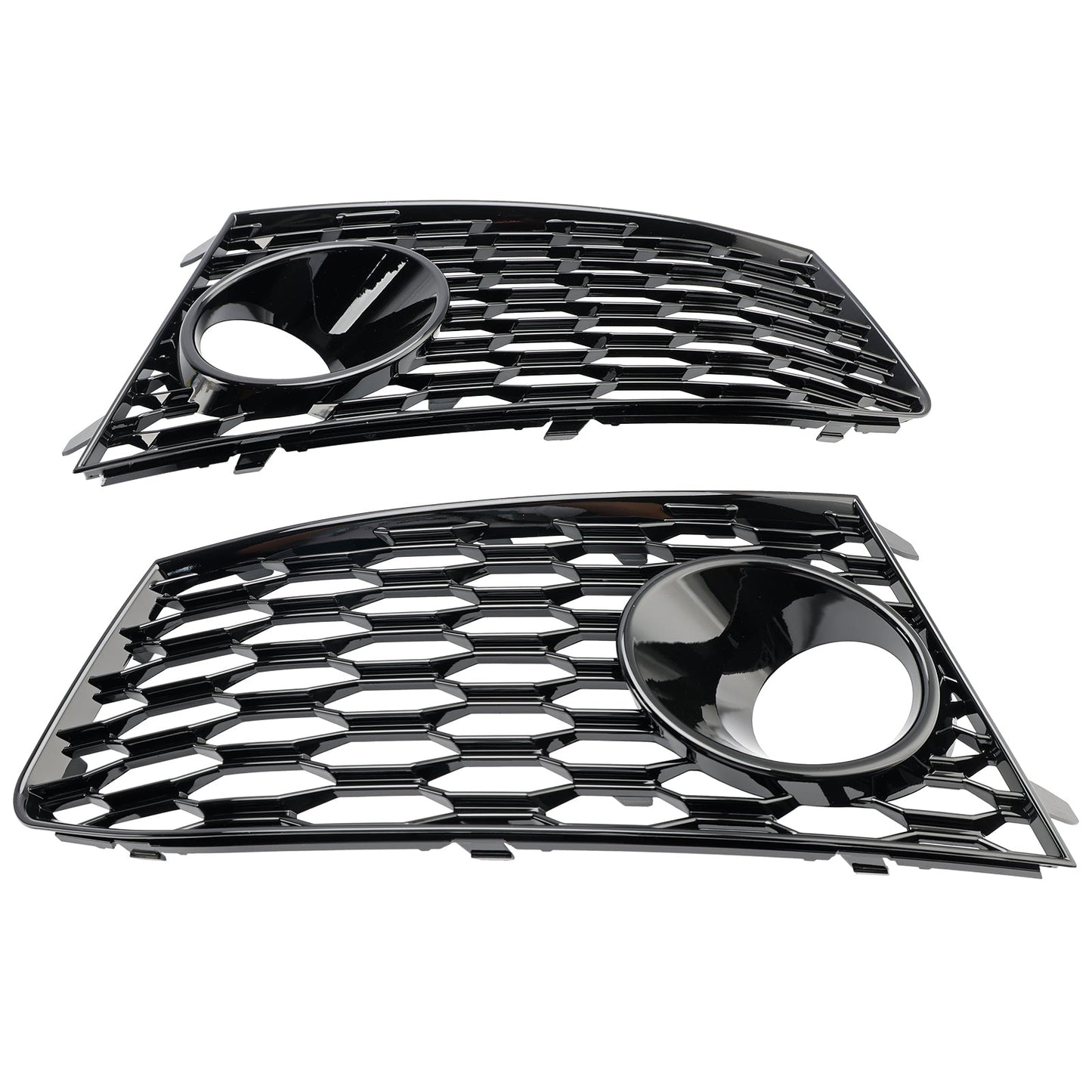 2014-2018 Audi RS7 Front Bumper Fog Light Lamp Frame Grille Cover — Pair