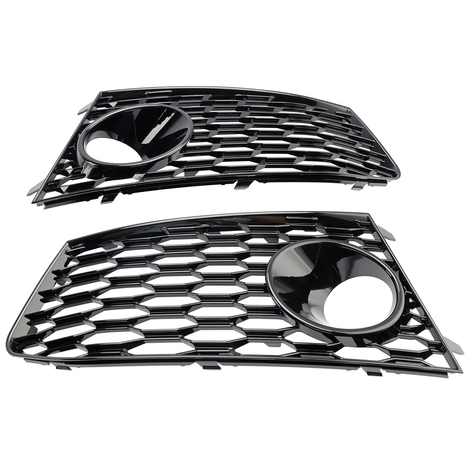 2014-2018 Audi RS7 Front Bumper Fog Light Lamp Frame Grille Cover — Pair