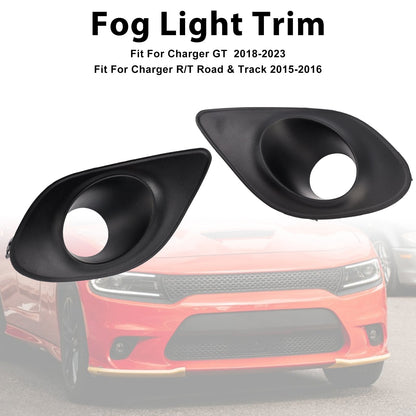 2015-2022 Dodge Charger Fog Light Bezel Grill — Pair (68280428AA / 68280429AA)
