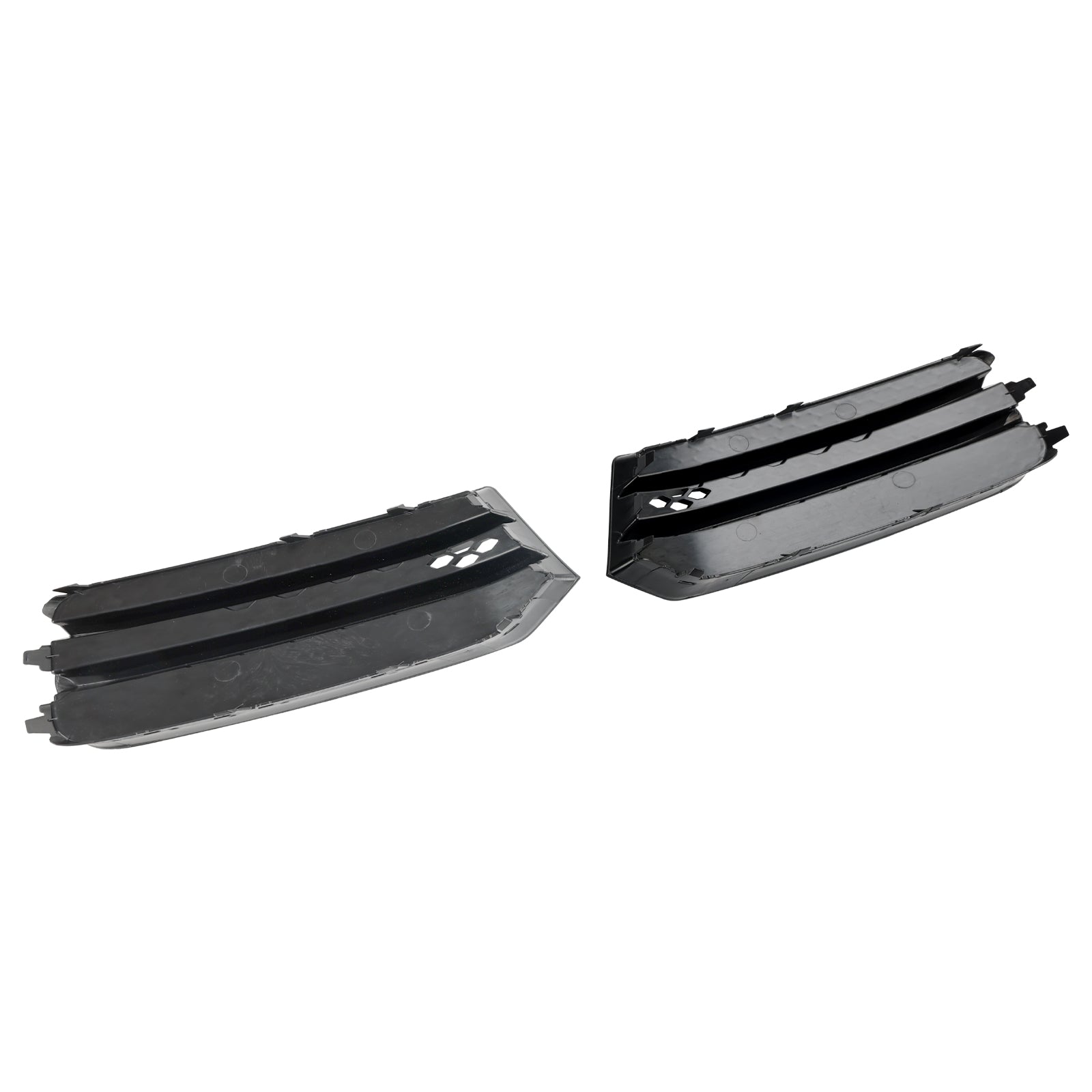2015-2018 Audi A1 8X Front Bumper Fog Light Cover Grille — Pair (8XA807681B / 8XA807682B)