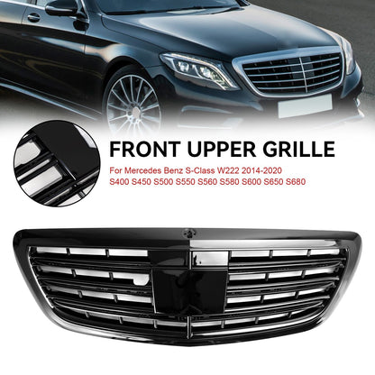 2014-2020 Mercedes-Benz S-Class W222 S560 S580 S600 S650 S680 Front Upper Grille
