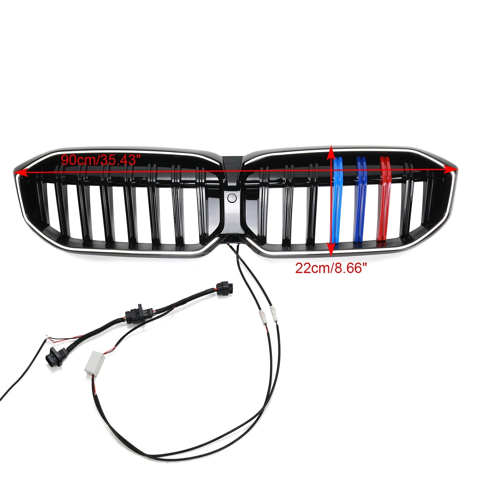 2023-2024 BMW 3 Series G20 G21 G28 Gloss Black Front Kidney Grille Mesh