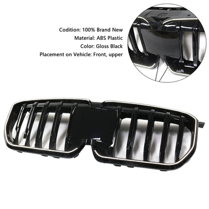 2023-2024 BMW X1 U11 U12 Gloss Black Front Bumper Kidney Grille — Large Set