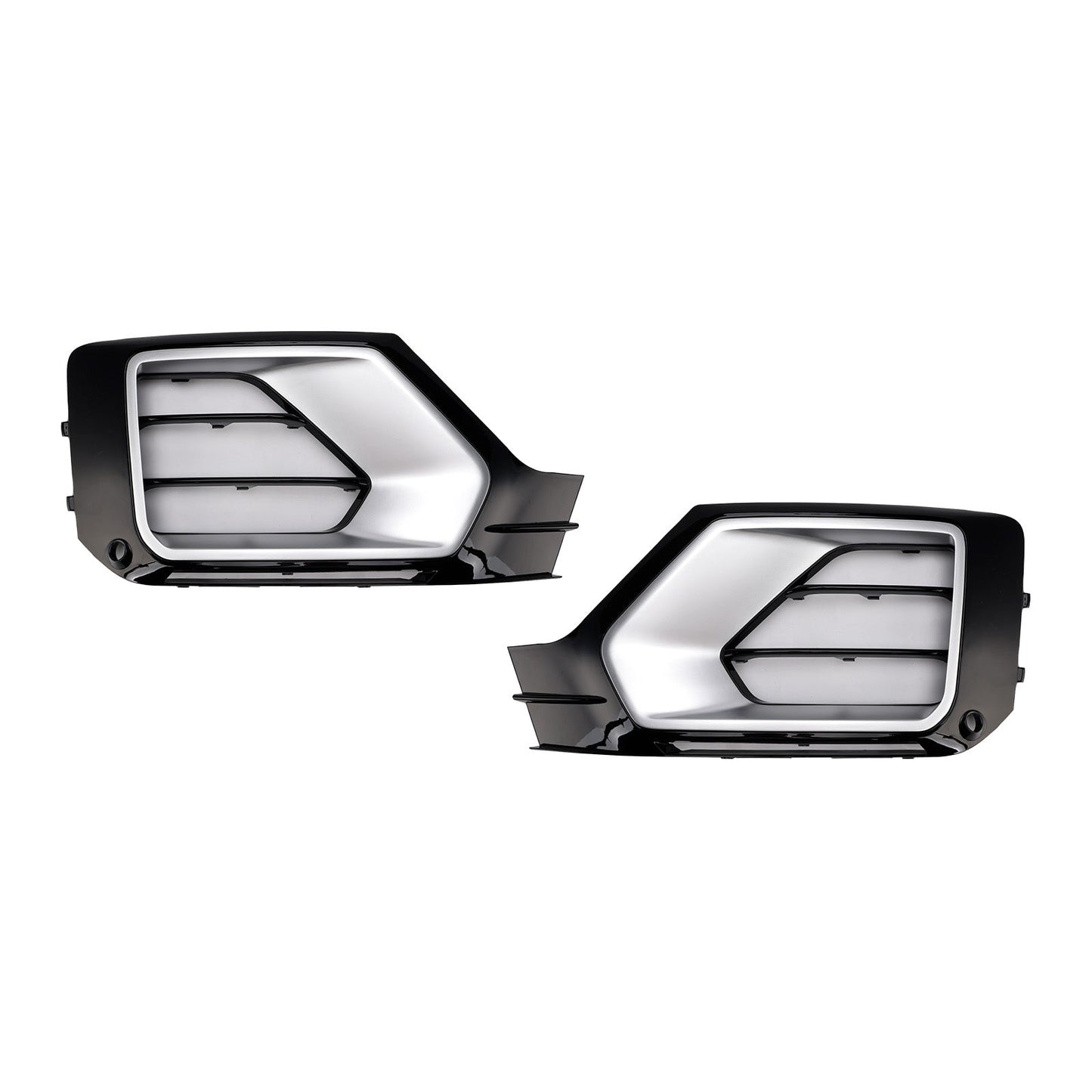 2016-2020 Audi Q2 Front Bumper Fog Lamp Grille — Pair (81A807681G)