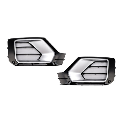 2016-2020 Audi Q2 Front Bumper Fog Lamp Grille — Pair (81A807681G)