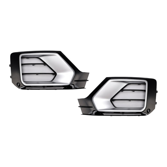 2016-2020 Audi Q2 Front Bumper Fog Lamp Grille — Pair (81A807681G)