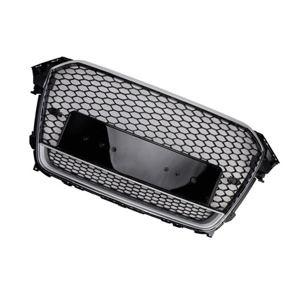 2013-2016 Audi A4 S4 B8.5 RS4 Style Front Bumper Grille with Quattro Badge