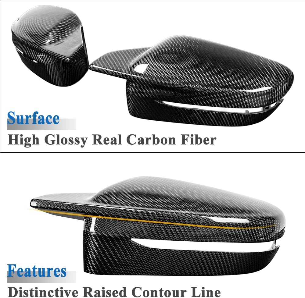 AeroBon CF Mirror Caps BMW 3 Series G20 (2019-2025) - detail close-up