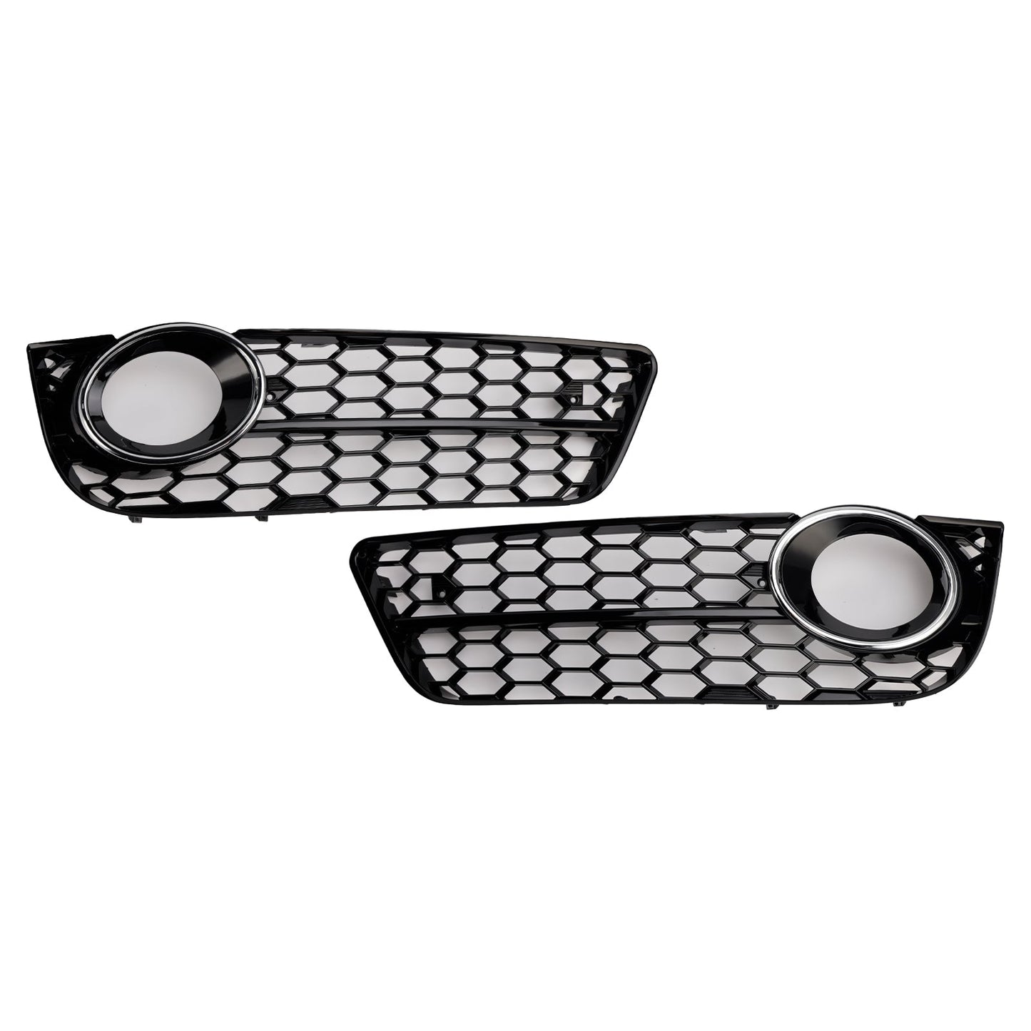 2007-2011 Audi A5 Standard Style Honeycomb Front Fog Lamp Cover Grille — Pair (1522024)