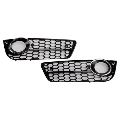 2007-2011 Audi A5 Standard Style Honeycomb Front Fog Lamp Cover Grille — Pair (1522024)