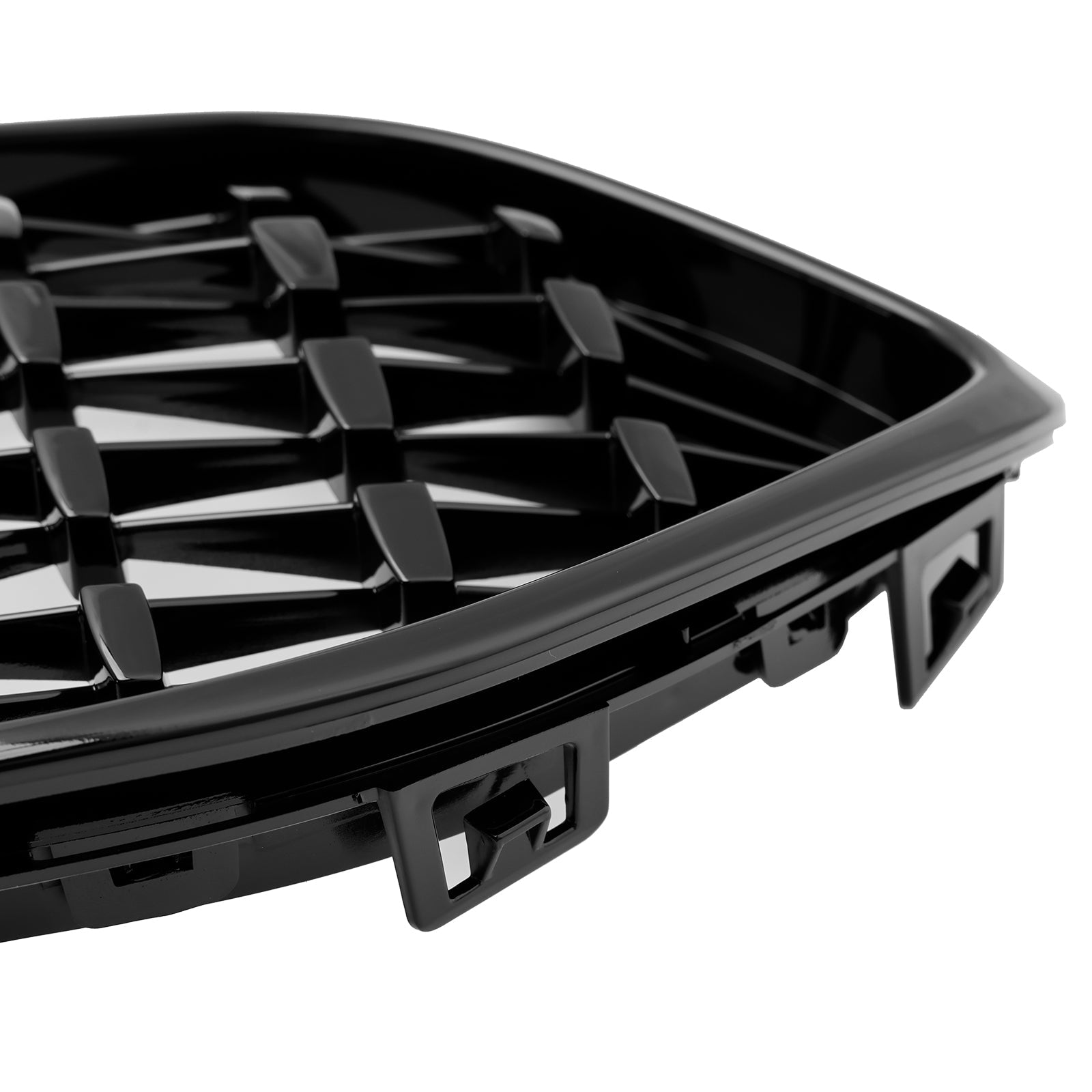 2020-2023 BMW 2 Series F44 Coupe M Diamond Gloss Black Front Kidney Grille (51135A39378)