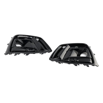 2021-2025 Audi Q5 SQ5 S-Line Black Front Fog Lamp Grille Cover