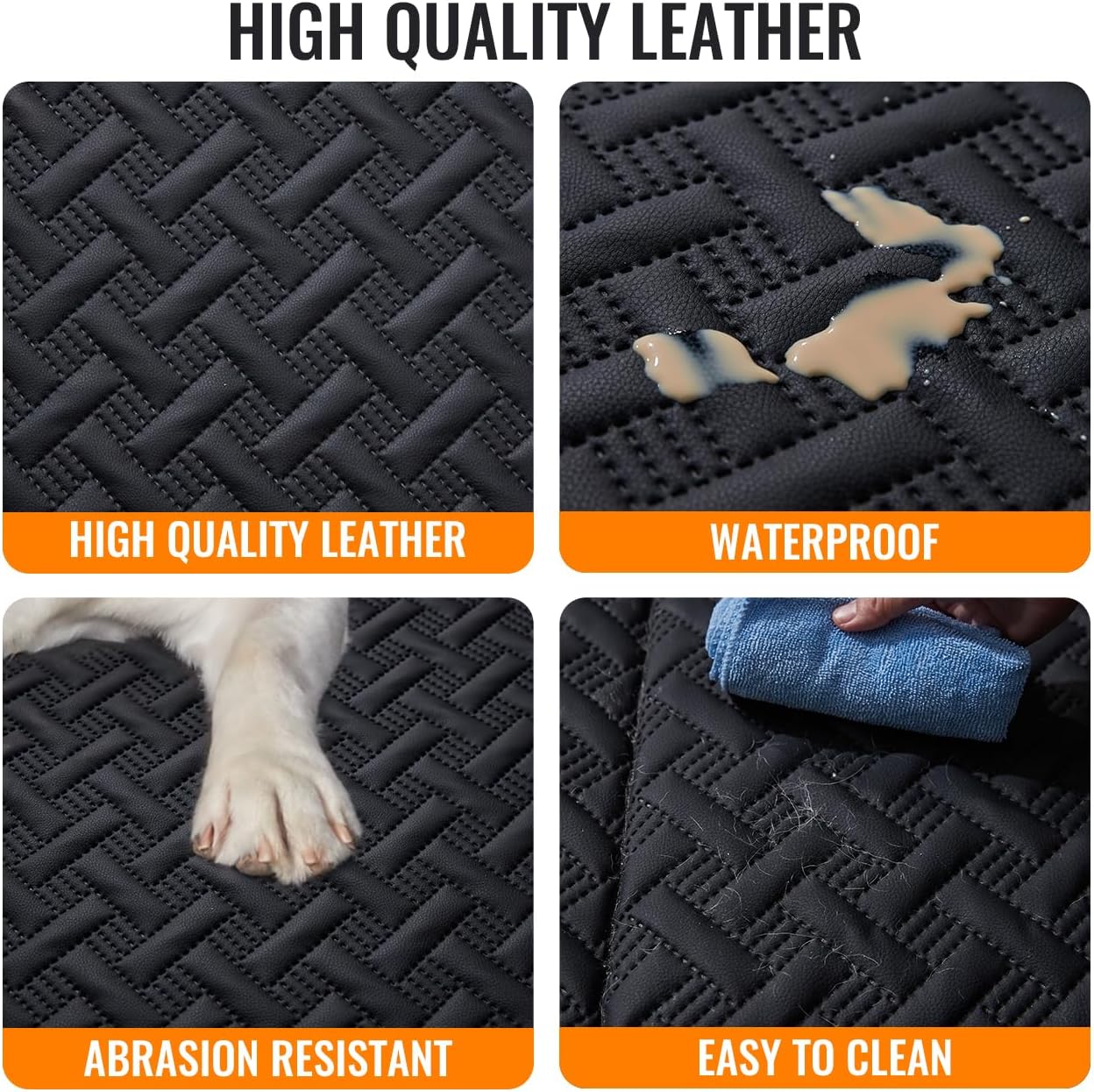 Dog Back Seat Extender for Truck,Truck Dog Seat Cover Back Seat,Dog Hammock for Truck,Hard Bottom Seat Extender for Dogs,Pet Seat Covers for Dogs,Dog Seat Cover for F150/RAM1500/Silverado - OMOTOR