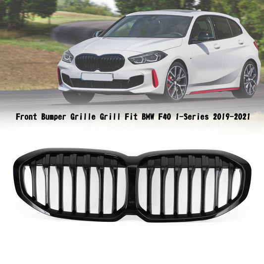 2019-2023 BMW 1 Series F40 Gloss Black Front Hood Kidney Grille (51138080490)