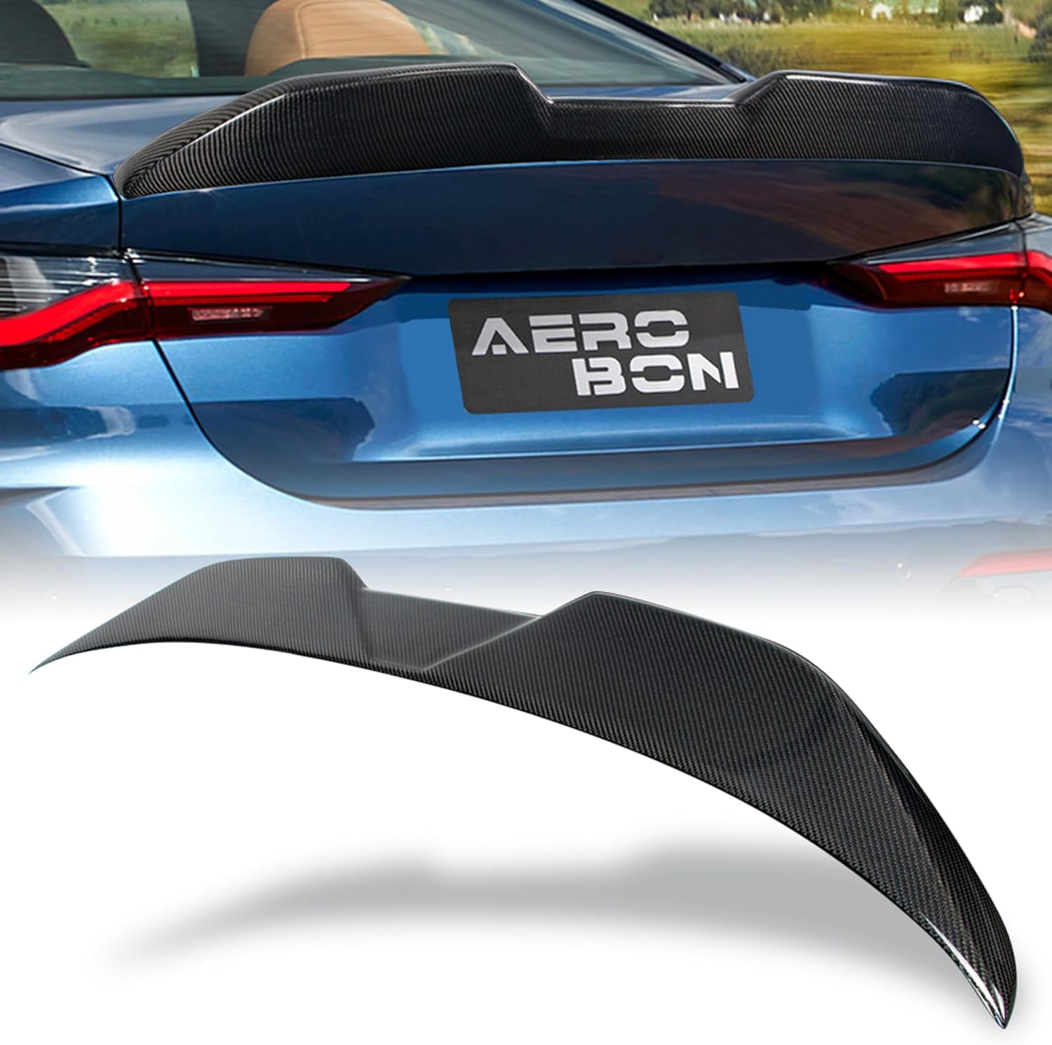 AeroBon CF Trunk Spoiler BMW 4 Series G22 / M4 G82 (2021-2025) MP - main hero view