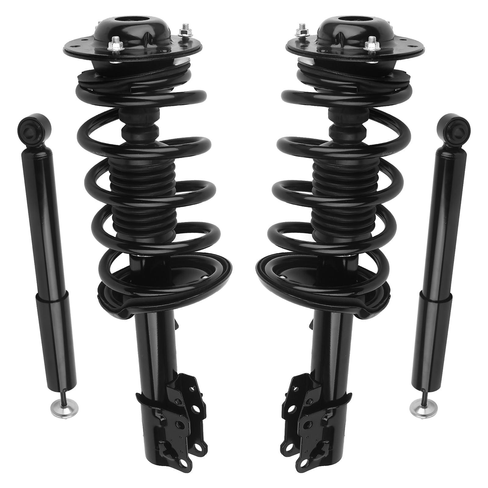 4Pcs Front & Rear Shock Absorber Assembly for 04-12 Chevy, 05-10 Pontiac, 07-09 Saturn