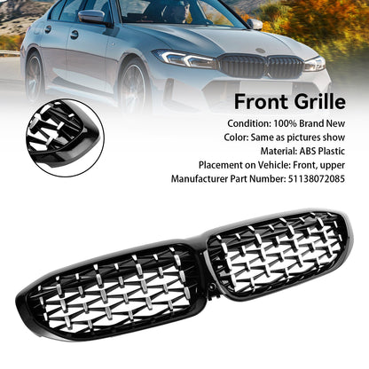 2019-2022 BMW 3 Series G20 G28 Diamond Front Kidney Grille (51138072085)