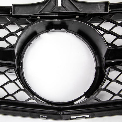2008-2014 Mercedes-Benz C-Class W204 C300 C350 Gloss Black Chrome Front Grille