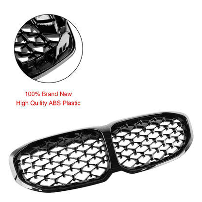 2019-2024 BMW 1 Series F40 Gloss Black Diamond Front Kidney Grille