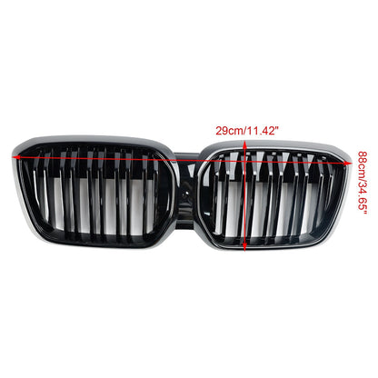 2021-2024 BMW iX3 G08 LCI Gloss Black Front Kidney Grille