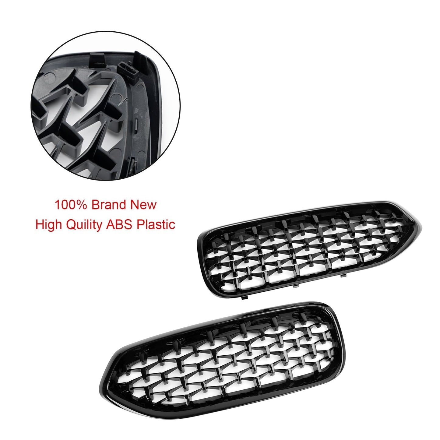 2019-2024 BMW Z4 G29 Diamond Style Gloss Black Front Kidney Grille (51138091295)