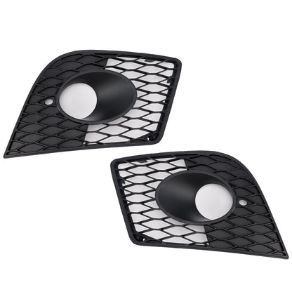 2005-2012 Seat Leon Cupra Front Bumper Fog Light Cover Grille — Pair (1P0853665C / 1P0853666C)