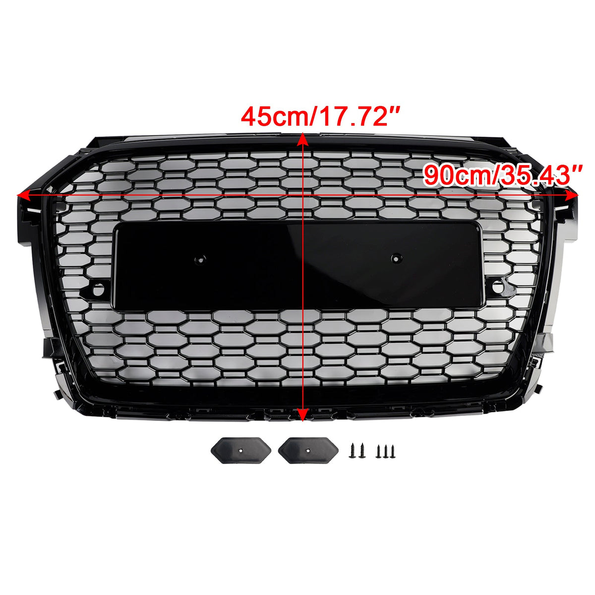 2016-2019 Audi A1 S1 8X Facelift RS Style Black Honeycomb Front Bumper Grille