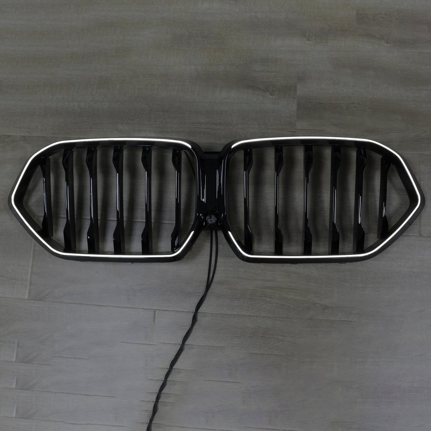 2020-2022 BMW X6 G06 M50i Black Front Bumper Grille with Camera Hole