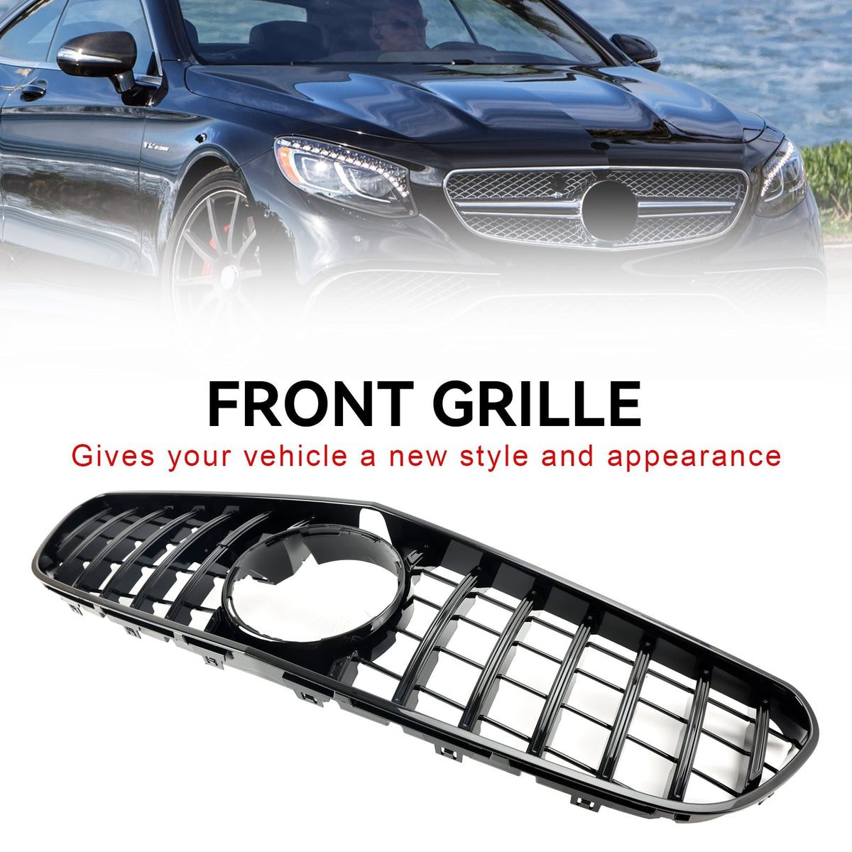 2015-2017 Mercedes-Benz S-Class W217 S63 AMG Pre-Facelift Front Bumper Grille