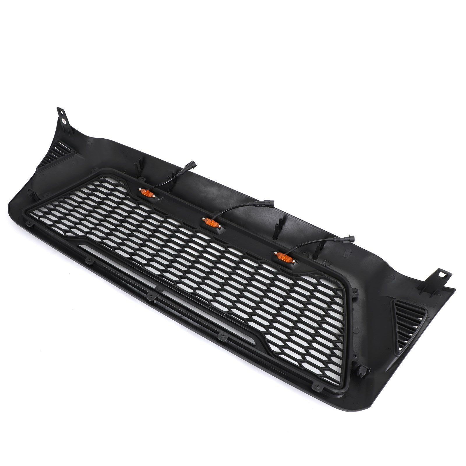 Front Grille Bumper Hood Mesh Grill Fit Toyota Tacoma 2005-2011 With LED lights