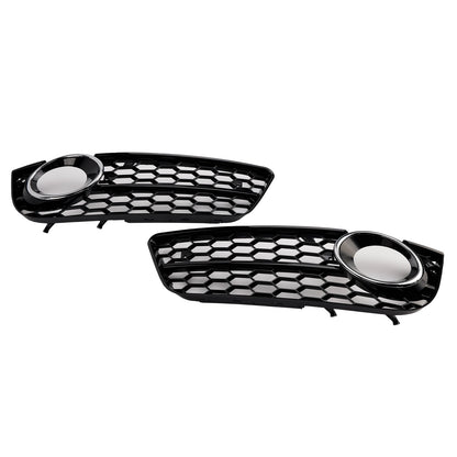 2007-2011 Audi A5 Standard Style Honeycomb Front Fog Lamp Cover Grille — Pair (1522024)