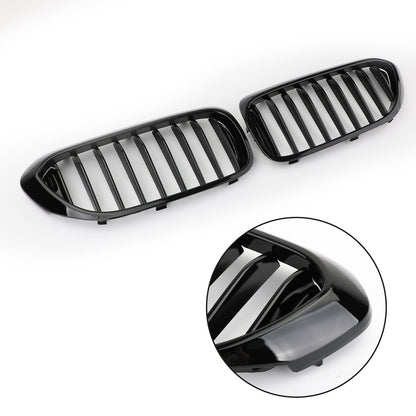 2017-2019 BMW 5 Series G30 530i 540i Gloss Black Front Kidney Grille