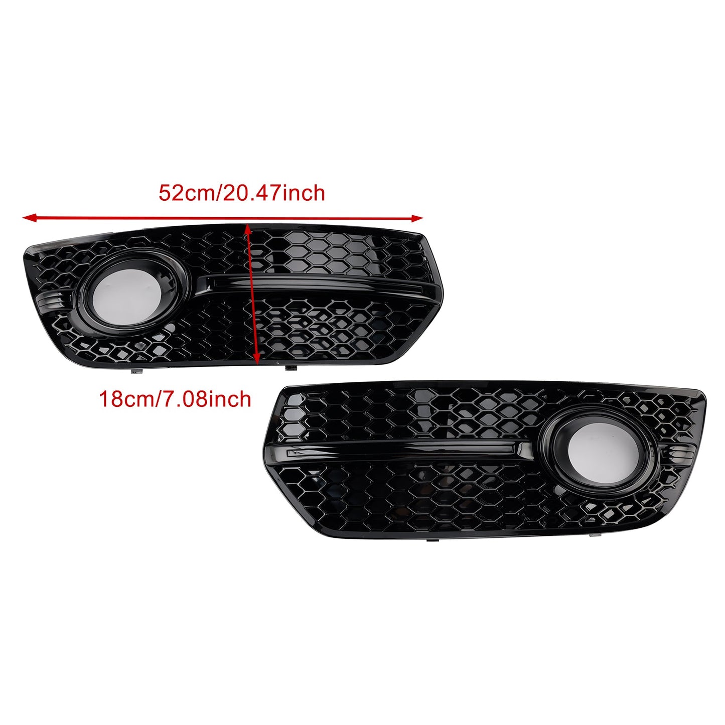 2009-2012 Audi Q5 Front Bumper Fog Light Lamp Cover — Pair