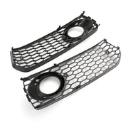 2008-2012 Audi A5 S-Line S5 B8 RS5 Style Black Fog Light Grill Grille — Pair