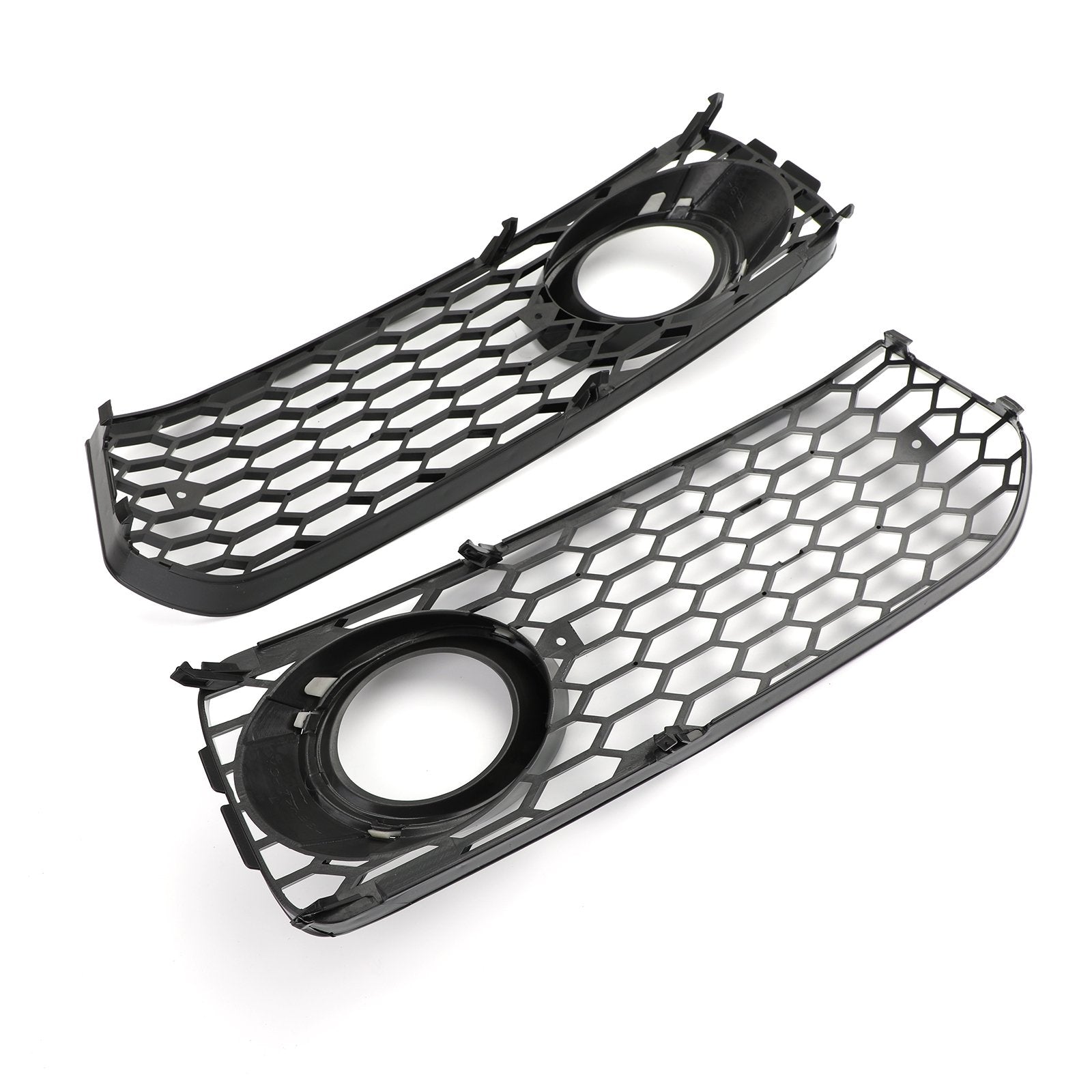 2008-2012 Audi A5 S-Line S5 B8 RS5 Style Black Fog Light Grill Grille — Pair