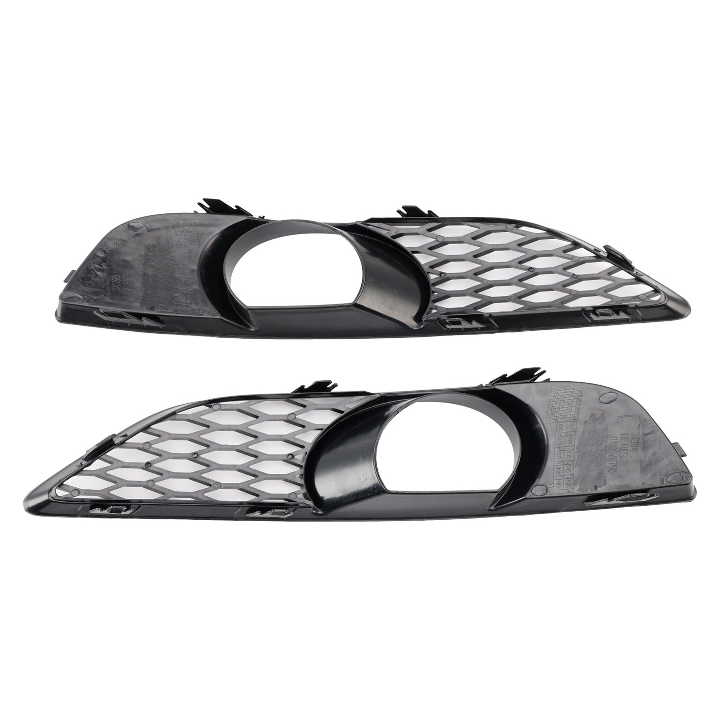 2010-2015 Audi Q7 Front Bumper Fog Light Grill Lamp Cover — Pair (4L0807675C / 4L0807676C)
