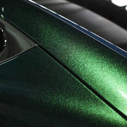 Diamond Chameleon Green Gold Car Wrap