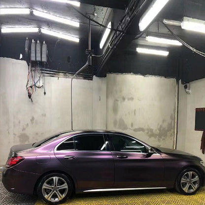 Diamond Chameleon Purple Copper Car Wrap
