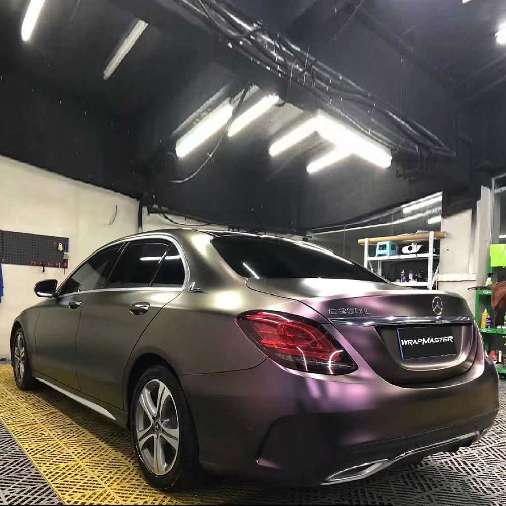 Diamond Chameleon Purple Copper Car Wrap