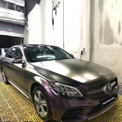 Diamond Chameleon Purple Copper Car Wrap