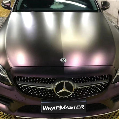 Diamond Chameleon Purple Copper Car Wrap