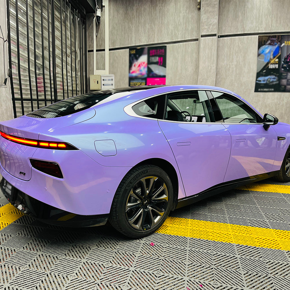 Glossy Flip Glacial Frost Blue Wrap Vinyl