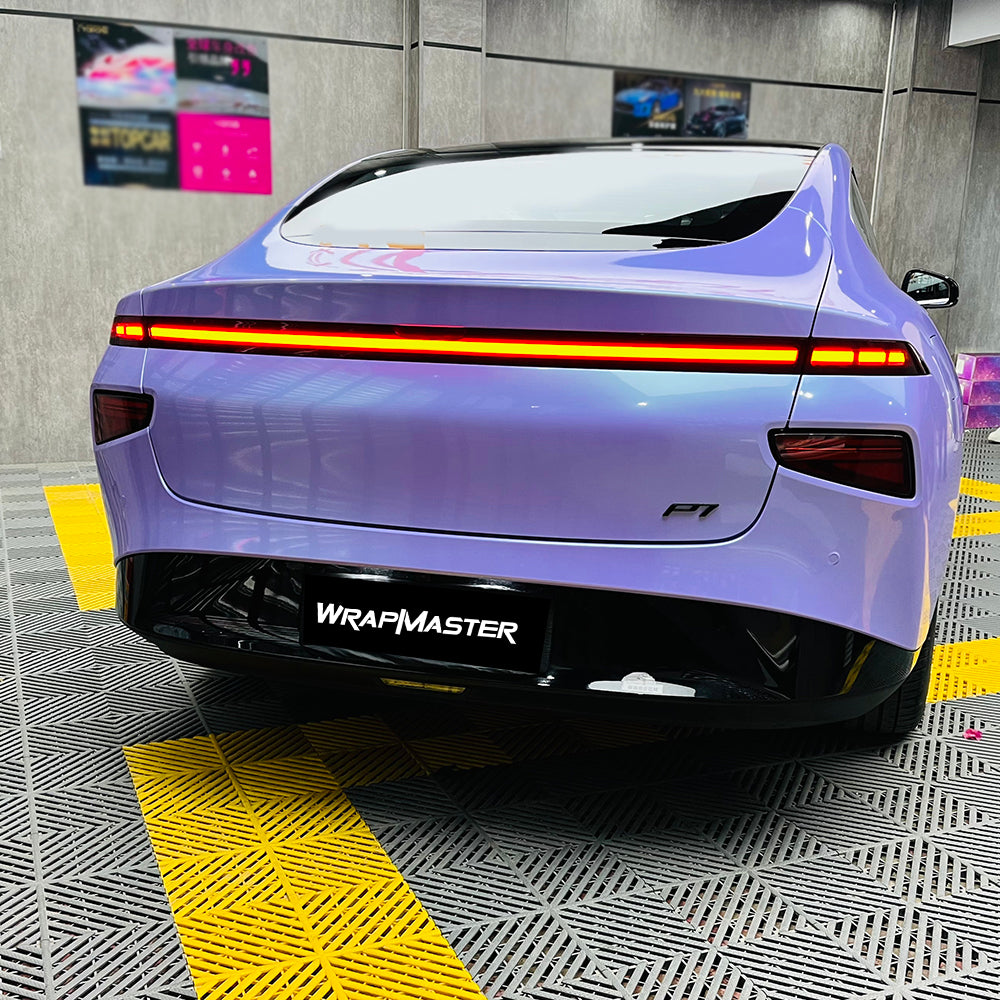 Glossy Flip Glacial Frost Blue Wrap Vinyl
