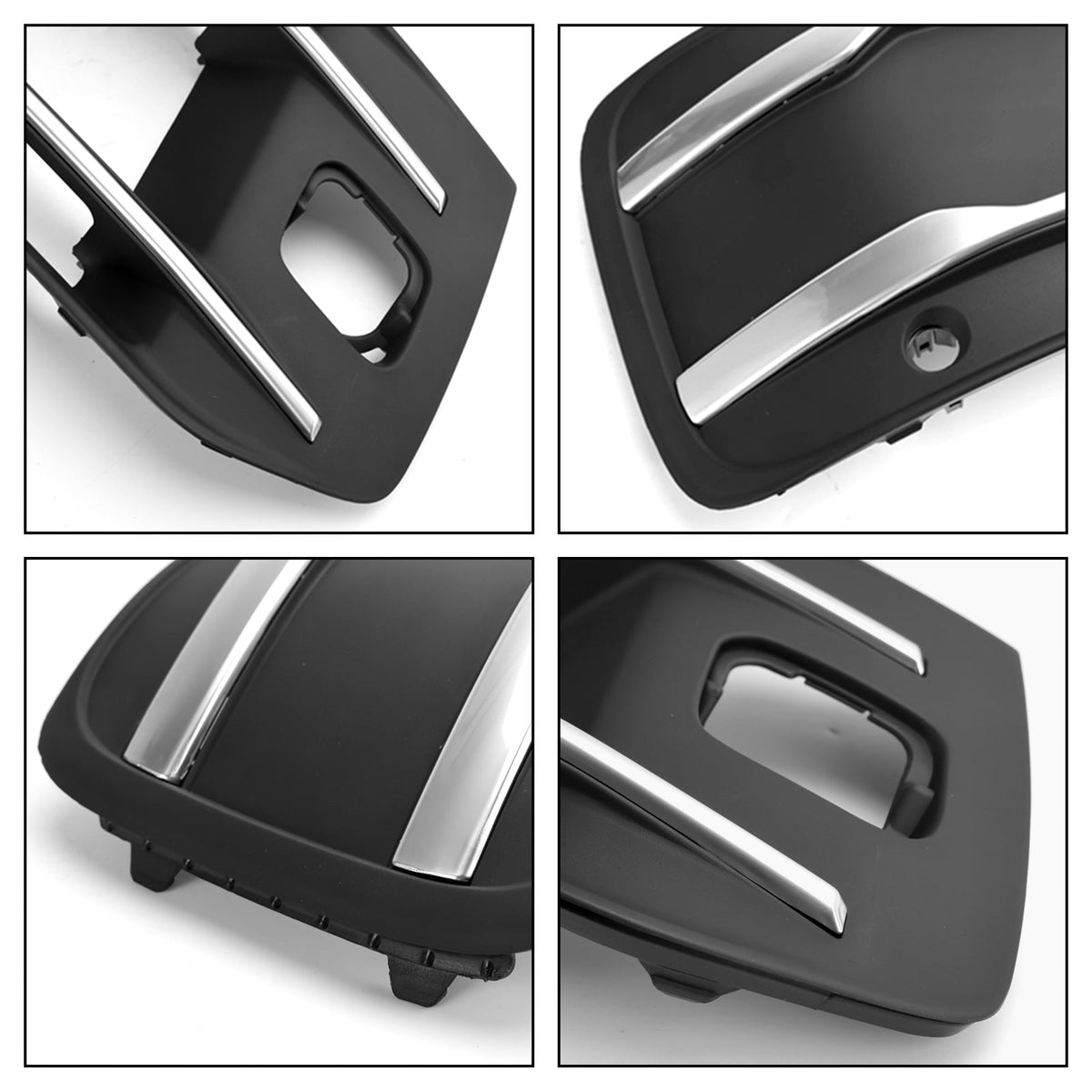 2016-2019 Audi Q7 Front Bumper Fog Light Grille Bezel Insert (4M0807682T4W3 / 4M0807682AAEFA)