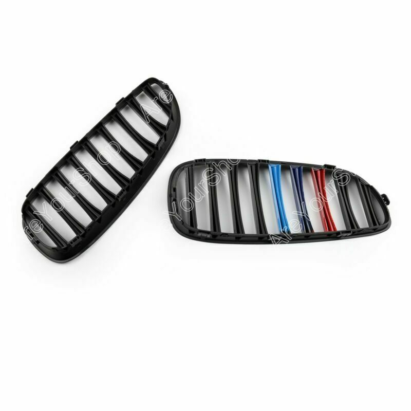 2Pcs M-Color Matte Black Front Kidney Grille Grill For 2009-2016 BMW Z4 E89