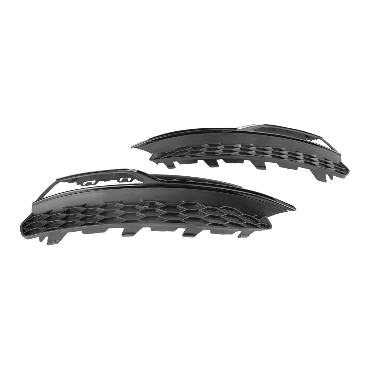 2013-2016 Audi A3 S-Line Lower Bumper Fog Light Cover Grill — Pair (8V3807681G / 8V3807682G)